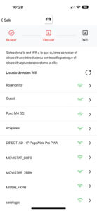 Wifi selection App - roomonitor